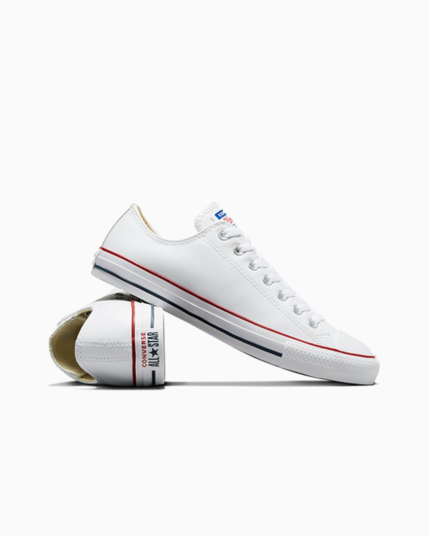 Tenisi Barbati Converse Chuck Taylor All Star Piele Albi | RO A13LOC418